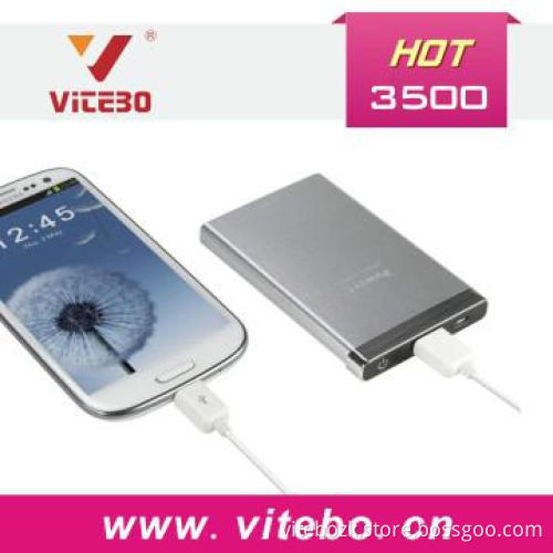 2013 Hot Selling Portable Mobile Phone Charger 3500mAh